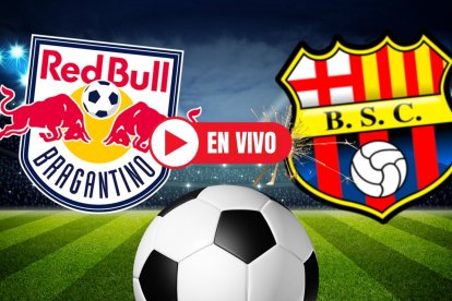 Bragantino vs Barcelona, juegan por la Copa Sudamericana.