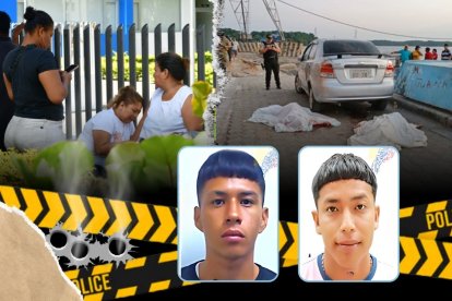 Las madres de Juan Luna y Alexander Bazán lloraban desconsoladas afuera de la morgue.