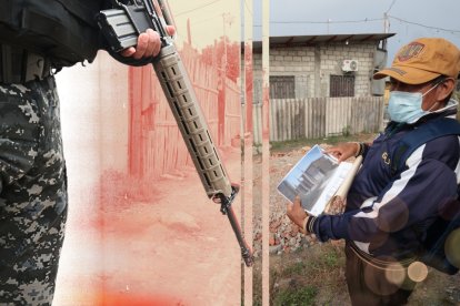 Pedro Galarza presentó documentos y fotos que lo acreditan como propietario del predio que ahora está en disputa.