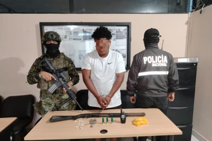 El sospechoso fue aprehendido en el sector de Chontaduro.