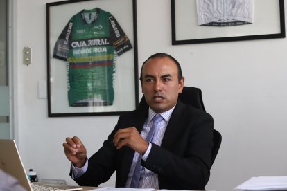 Santiago Rosero, presidente de la Federación Ecuatoriana de Ciclismo.
