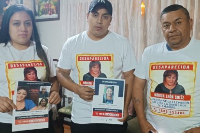 La familia de Mónica León lleva una intensa jornada de búsqueda.