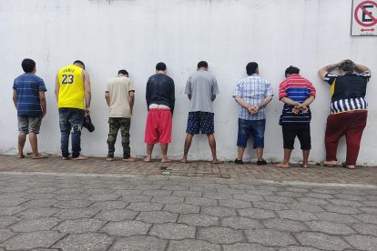 Los aprehendidos están vinculados con varios ilícitos como robo secuestros y sicariatos.