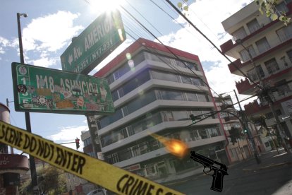 Moradores sostienen que esta cámara no está funcionando, en la esquina de la calle Asunción con la avenida América.