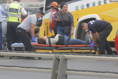 Este 5 de agosto se registró un accidente múltiple a la mitad del puente de la Unidad Nacional en el sentido Durán - Guayaquil