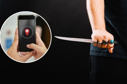 La afectada utilizó una aplicación para rastrear su celular.