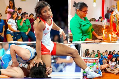 En Quevedo, los familiares de Lucía Yépez no se despegaron del televisor y siguieron todos los detalles de la victoria.