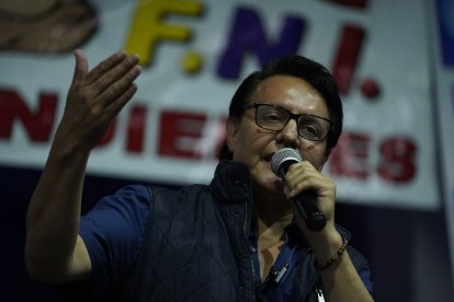 Fernando Villavicencio fue asesinado el 9 de agosto de 2023 al salir de un evento por su campaña a la presidencia, en Quito.