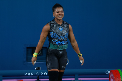 Angie Palacio dio la primera medalla de bronce para Ecuador en París 2024.