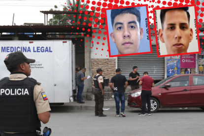 Las dos víctimas del ataque armado en Durán.