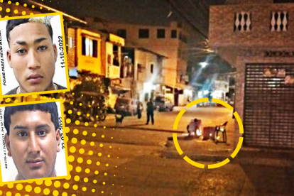 Un morador coloca velas en el lugar donde fueron baleados los jóvenes, quienes murieron en una casa de salud.