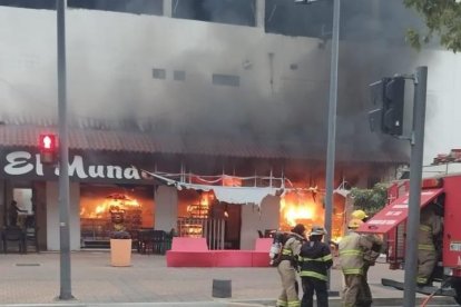 Una panadería de Portoviejo se incendió.