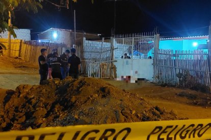 Así fue la escena del crimen del joven de 23 años en La Libertad.