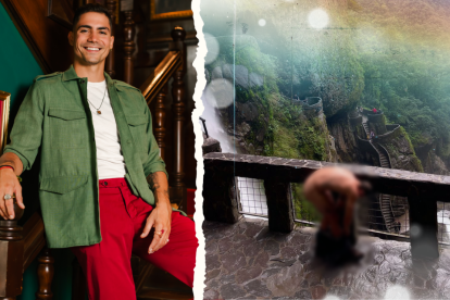 El comediante boliviano Andrés Salvatierra enciende la polémica en Ecuador con fotos al desnudo en Baños de Agua Santa