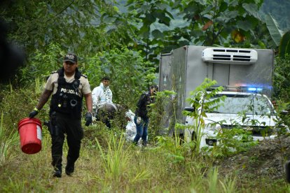 Los cuerpos estaban apilados y amarrados, tenían signos de haber sido torturados.