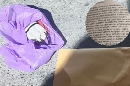 Encuentran artefactos explosivos en la Terminal Portuaria al sur de Guayaquil esta madrugada junto a unos panfletos.