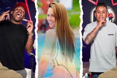 La empresaria Mellisa Klug, exesposa de Jefferson Farfán (i), negó el supuesto amorío con Christian Cueva (d).