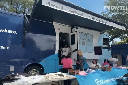 Este fue el bus donde se ofrecieron los abortos gratuitos.