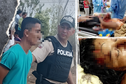 Darwin Duverly  Galán, de 19 años, señalado como agresor de madre e hija, fue presentado en audiencia.