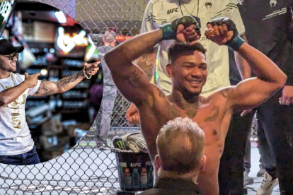 Michael Morales en su pelea en la UFC, de este 24 de agosto de 2024.