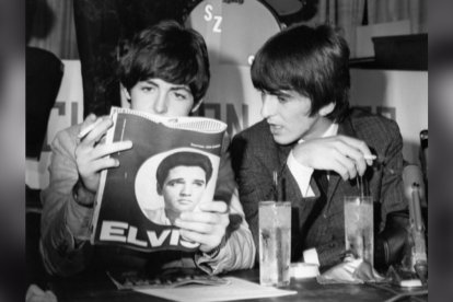 The Beatles visitan a Elvis Presley