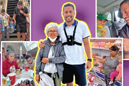 Estos son 4 momentos en los que Milton Avilés ha apoyado a vendedores ambulantes con juguetes, víveres, flores y ayudas económicas.