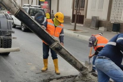 Personal se encuentra trabajando en la zona.