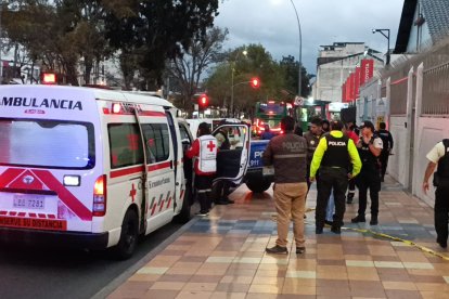 La ambulancia llegó al sito, pero el hombre ya había fallecido.