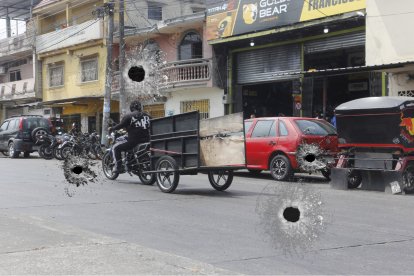 El hecho se produjo en la cooperativa Juan Montalvo, fuera de un taller mecánico.