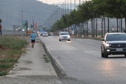 En este tramo los lugareños salen a trotar o correr en horas de la mañana o la tarde.