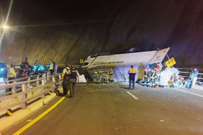 Los socorristas tardaron más de dos horas en atender la emergencia.