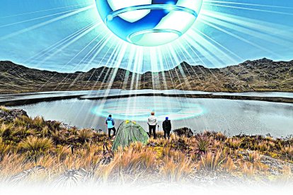 Así fue el impresionante avistamiento de una extraña nave en la laguna de Osohuayco.