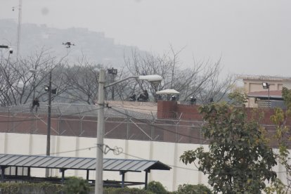 En este lugar, en La Roca, explotó un dron la mañana de este 5 de septiembre.