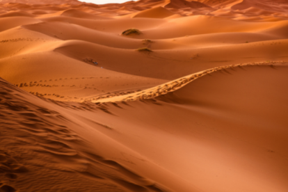 Durante este fin de semana se registraron lluvias en el desierto del Sahara.