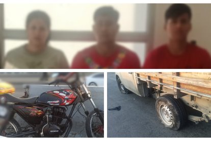 Dos hombres y una mujer fueron detenidos. Ellos estaban en compañía del joven.