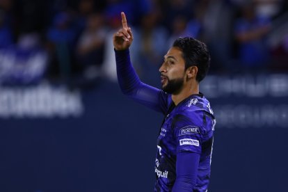 El delantero Jeison Medina anotó el doblete en Independiente del Valle