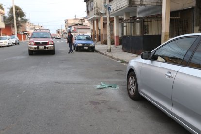 Quedaron los rastros del crimen en Guayaquil.