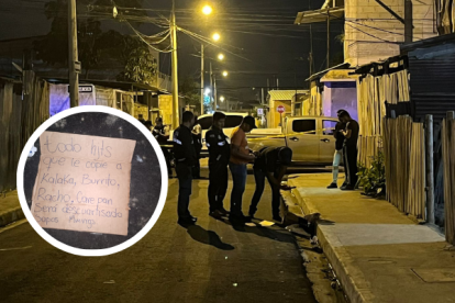 Dejaron una cabeza humana junto a un panfleto amenazante.