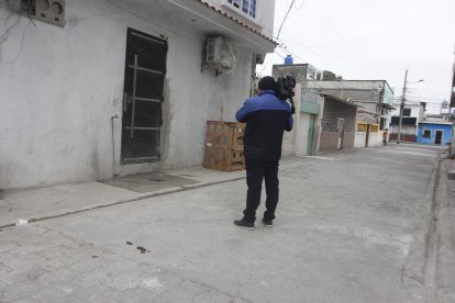 Al pie de esta vivienda abandonaron los restos humanos.