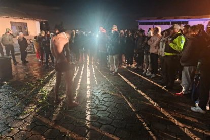 Los comuneros hicieron una asamblea en la que se determinó el castigo.