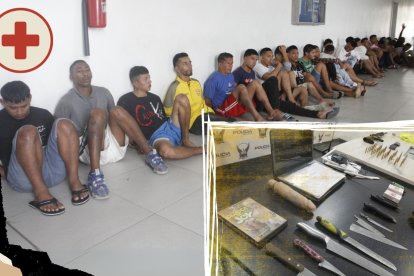 Los detenidos por la policía fueron puestos a órdenes de las autoridades judiciales. Las evidencias encontradas en la supuesta clínica de rehabilitación.