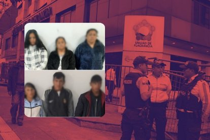 Los sospechosos fueron llevados a Flagrancia para el proceso judicial.