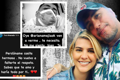 Troi Alvarado y Arianna Mejía pasan por momentos complicados en su matrimonio.