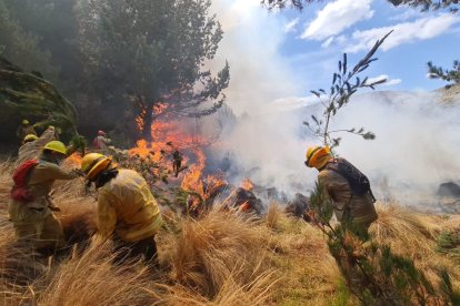 En Cotopaxi también se registró un incendio de gran magnitud.