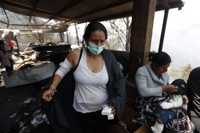 Adriana y dos de sus hijos sufrieron quemaduras de segundo grado.