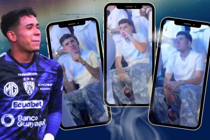 Kendry Páez, de 17 años, habría sido captado fumando un cigarrillo electrónico.