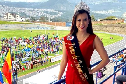 Jennifer Ontaneda lleva dos períodos como soberana de la Federación de Ligas de Quito.