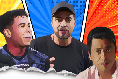 Kendry Páez y Iván Kaviedes y Armando Paredes