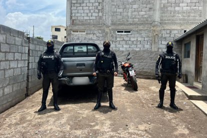 Los policías llegaron al predio por rastreo satelital.