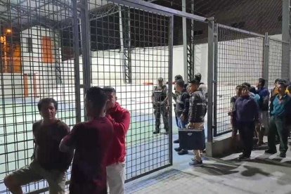 En este sitio se produjo el crimen del jugador de vóley ante la mirada de los aficionados.